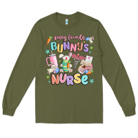 Army Green every favorite bunnys nurse Long Sleeve Tee - MaliasSmallBusiness