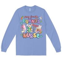 Colony Blue every favorite bunnys nurse Long Sleeve Tee - MaliasSmallBusiness