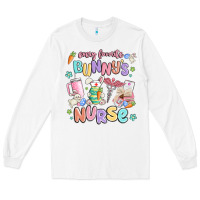 White every favorite bunnys nurse Long Sleeve Tee - MaliasSmallBusiness