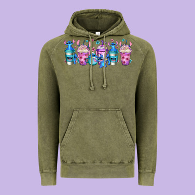 Stitch Coffee Cups Libbey Glass Vintage Hoodie Designed By Jasminsmagicworld
