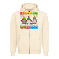 Sandshell christmas lights gnome Zipper Hoodie - MaliasSmallBusiness