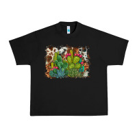 Black watercolor cactus western background Urban Heavy Tee - BarkalooDesign