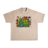 French Oak watercolor cactus western background Urban Heavy Tee - BarkalooDesign