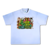 Grape Ice watercolor cactus western background Urban Heavy Tee - BarkalooDesign