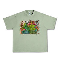 Oil Green watercolor cactus western background Urban Heavy Tee - BarkalooDesign