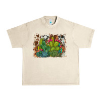 Sandshell watercolor cactus western background Urban Heavy Tee - BarkalooDesign