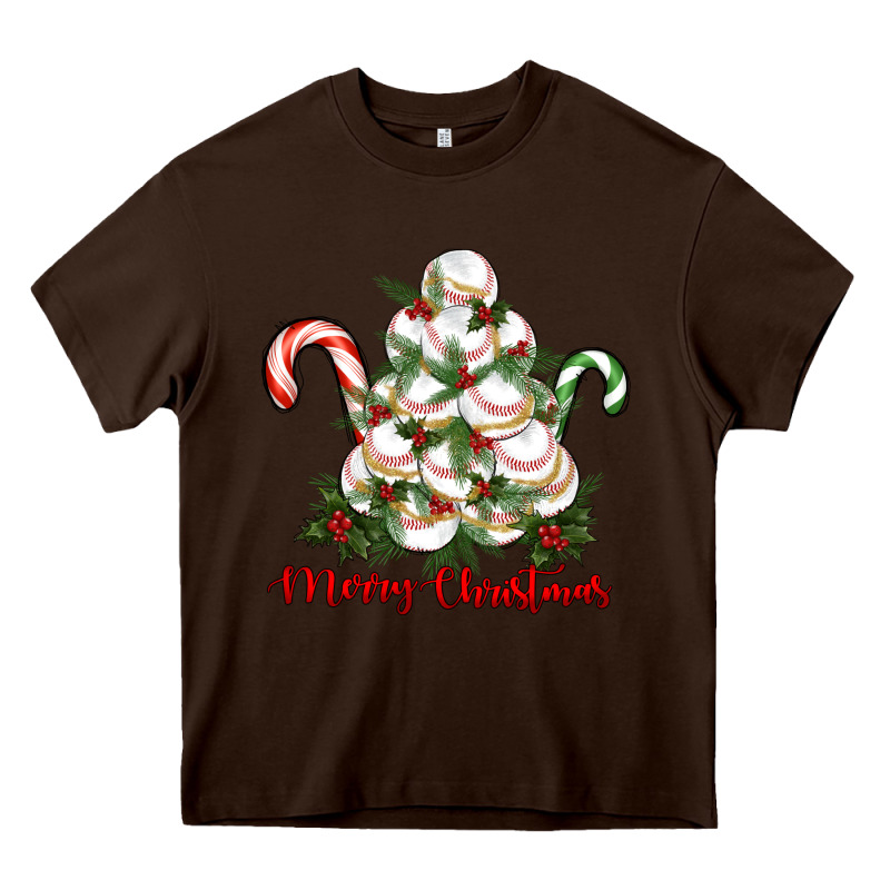 Merry Christmas Baseball Heavy Core Tee by RanaPortraitStore | Teevron