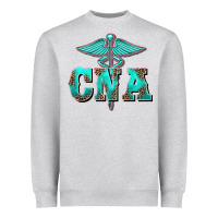 Heather Grey western nurse certified nurse assistant medilcal symbol Heavyweight Sweatshirt - BarkalooDesign