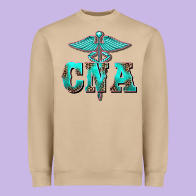 Western Nurse Certified Nurse Assistant Medilcal Symbol Heavyweight Sweatshirt Designed By Barkaloodesign