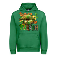 Emerald St. Patrick's Kiss me I'm Irish with lip Urban Hoodie - HowdyJamesFarm