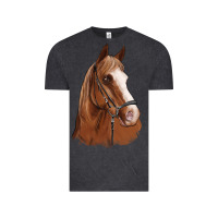 Vintage Black horse portrait Vintage Tee - Artiststas
