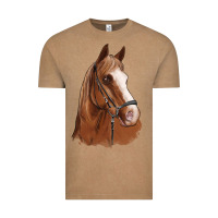 Vintage Coffee horse portrait Vintage Tee - Artiststas