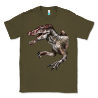 Army Green Spinosaurus Face Classic Tee - LillyAllenDesigns