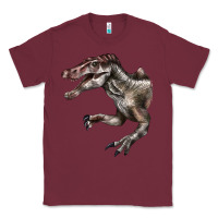 Burgundy Spinosaurus Face Classic Tee - LillyAllenDesigns