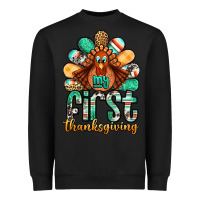 Black my first thanksgiving turkey Heavyweight Sweatshirt - Jasminsmagicworld