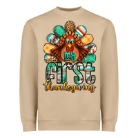Mushroom my first thanksgiving turkey Heavyweight Sweatshirt - Jasminsmagicworld