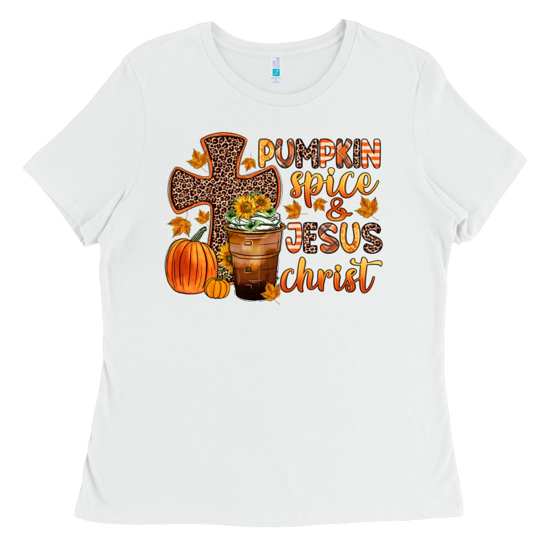 Pumpkin Spice And Jesus Christ Ladies Tee by Zillion Design Studio | Teevron