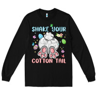 Black shake your cotton tail Long Sleeve Tee - MaliasSmallBusiness