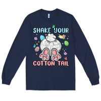 Navy shake your cotton tail Long Sleeve Tee - MaliasSmallBusiness