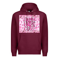 Burgundy Faith hope cure Cancer Premium Hoodie - NancyCooperArtShop