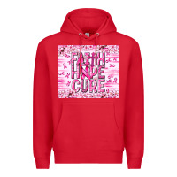 Red Faith hope cure Cancer Premium Hoodie - NancyCooperArtShop