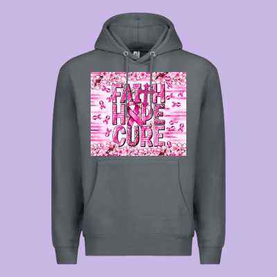 Faith Hope Cure Cancer Premium Hoodie Designed By Nancycooperartshop