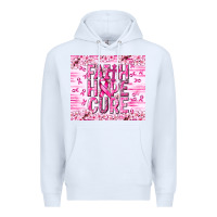 White Faith hope cure Cancer Premium Hoodie - NancyCooperArtShop