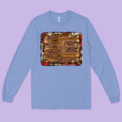 Christmas Background Long Sleeve Tee Designed By Jahusdesignshop