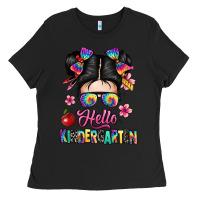 Black hello kindergarten Ladies Tee - texasbilliewilder
