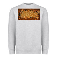 Wooden Leopard Glitter  License Plate Template Heavyweight Sweatshirt | Teevron