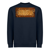 Navy wooden leopard glitter  license plate template Heavyweight Sweatshirt - BarkalooDesign