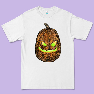 Watercolor Leopard Pumpkin Premium Tee Designed By Ranaportraitstore