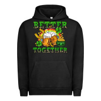 Pigment Black Better together St. Patrick's Day Urban Hoodie - CowGirlArtShop