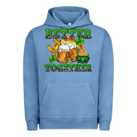 Pigment Pebble Blue Better together St. Patrick's Day Urban Hoodie - CowGirlArtShop