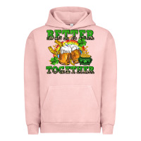 Pigment Salmon Better together St. Patrick's Day Urban Hoodie - CowGirlArtShop