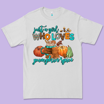 Just A Girl Who Loves Pumpkin Spice Premium Tee Designed By Adodesignshop