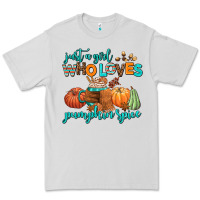 Dove Grey just a girl who loves pumpkin spice Premium Tee - AdoDesignShop