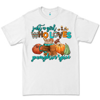 White just a girl who loves pumpkin spice Premium Tee - AdoDesignShop