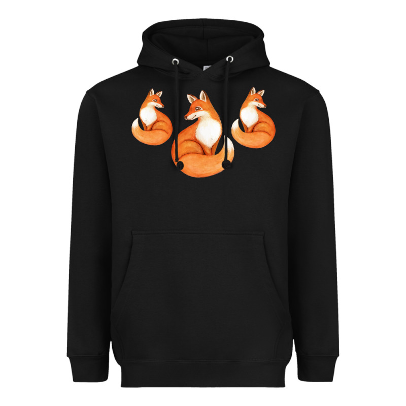 Three Little Foxes In Fox Family I Gift Heavyweight Hoodie by Bettercallsaul | Teevron