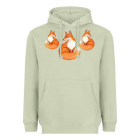 Matcha Three Little Foxes IN Fox Family I Gift Heavyweight Hoodie - Bettercallsaul