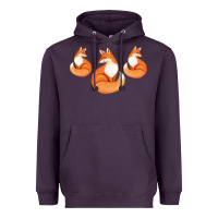 Plum Three Little Foxes IN Fox Family I Gift Heavyweight Hoodie - Bettercallsaul