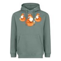 Sage Three Little Foxes IN Fox Family I Gift Heavyweight Hoodie - Bettercallsaul