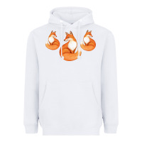 White Three Little Foxes IN Fox Family I Gift Heavyweight Hoodie - Bettercallsaul