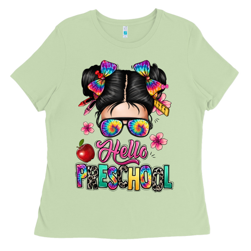Hello Preschool Kid Ladies Tee by texasbilliewilder | Teevron