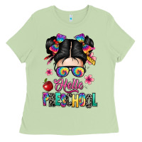 Matcha hello preschool kid Ladies Tee - texasbilliewilder