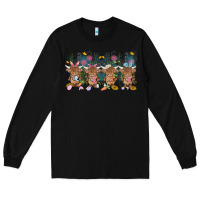 Black easter day baby highland cow Long Sleeve Tee - MaliasSmallBusiness