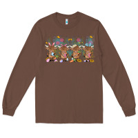 Chestnut easter day baby highland cow Long Sleeve Tee - MaliasSmallBusiness