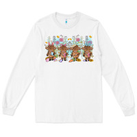 White easter day baby highland cow Long Sleeve Tee - MaliasSmallBusiness
