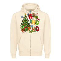 Sandshell ho ho ho christmas Zipper Hoodie - MaliasSmallBusiness