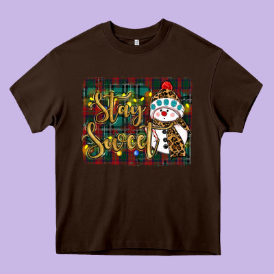 Christmas Stay Sweet Heavy Core Tee Designed By Ranaportraitstore